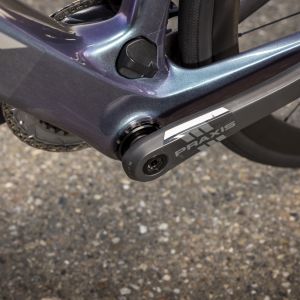 Giant Defy E+ Elite non drive side bottom bracket view.
