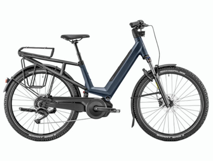 Bicicleta eléctrica de Trekking Moustache Xroad 2 FS Marine Blue Suspended 540Wh 2026