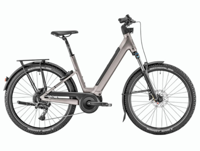 Bicicleta eléctrica de Trekking Moustache Xroad 4 Open Titanium Matt 600Wh 2026
