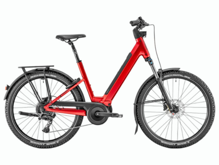 Bicicleta eléctrica de Trekking Moustache Xroad 4 Open Metalic Deep Red Glossy 600Wh 2026