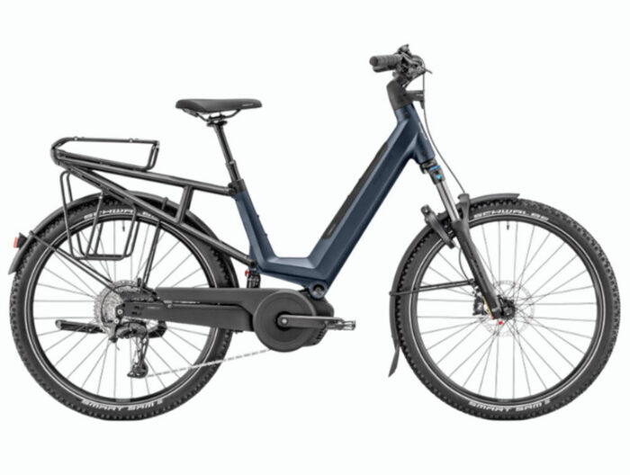 Bicicleta eléctrica de Trekking Moustache Xroad 6 FS Marine Blue Matt Suspended 600Wh 2026