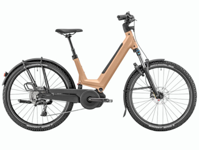 Bicicleta eléctrica de Trekking Moustache Xroad 6 FS Earth Metal Light 600Wh 2026