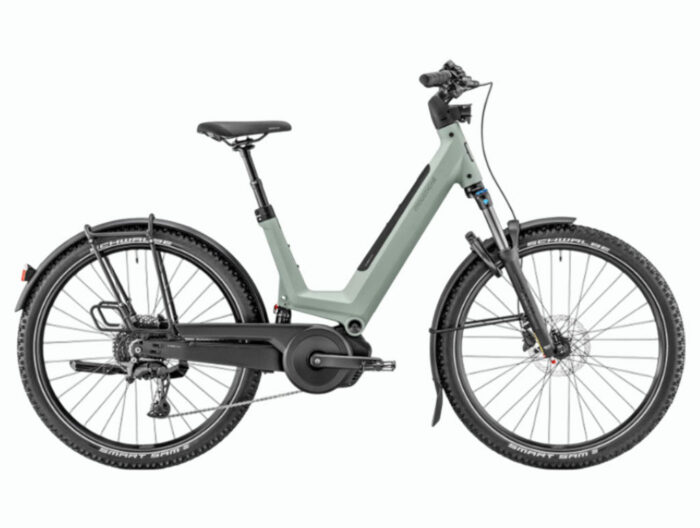 Bicicleta eléctrica de Trekking Moustache Xroad 4 FS Green Argile Metal Light 2026