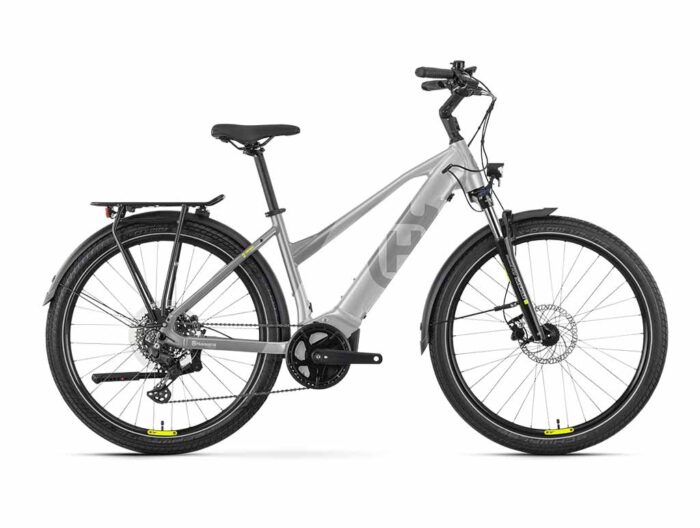Bicicleta eléctrica Husqvarna Pather 2 Gris - Cuadro semi abierto